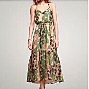 GAP Leaf Print Maxi Dress Size L